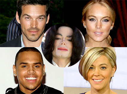 Eddie Cibrian, Lindsay Lohan, Chris Brown, Kate Gosselin, Michael Jackson Eddie Cibrian, Lindsay Lohan, Chris Brown, Kate Gosselin, Michael Jackson